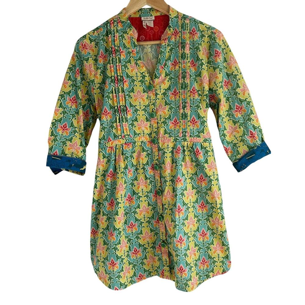 Matilda Jane Women’s‎ Size Medium Cotton Blend Green Acres Tunic Top